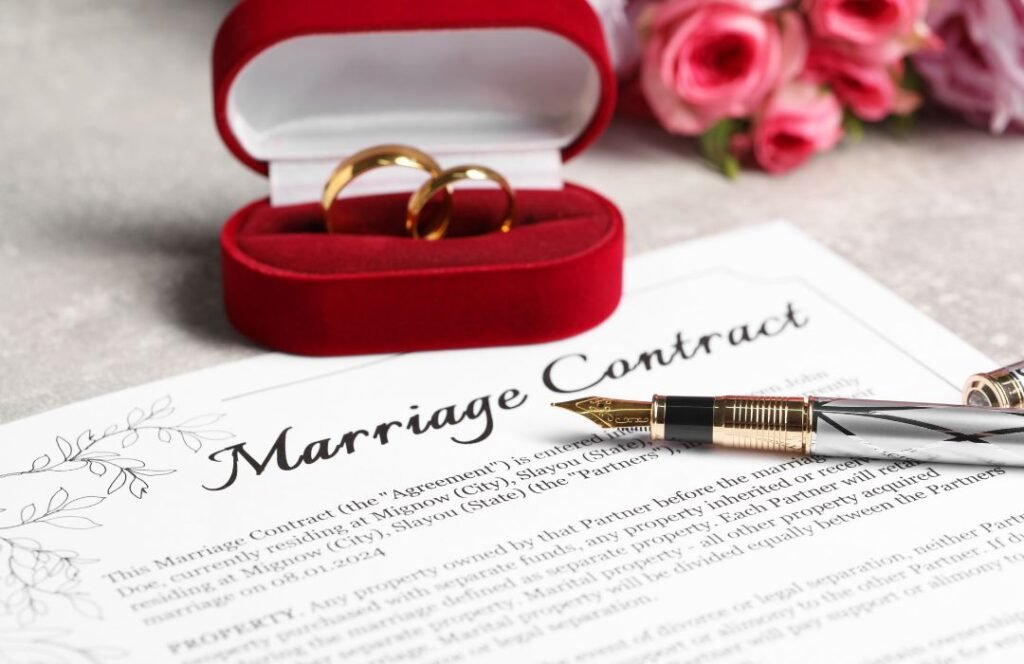 Civil marriage process in Winnipeg including license verification and document preparation